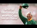 24th June 1995 Rugby World Cup Nelson Mandela
