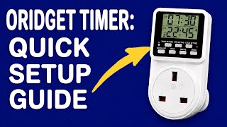ORIDGET Electric Timer Plug Guide - How to Set Up - REVIEW LINK IN DESCRIPTION BELOW