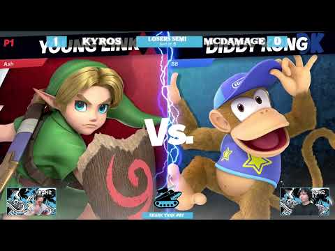 Shark Tank #87 Losers Semis - Kyros (Young Link) Vs. McDamage (Diddy Kong) - SSBU Tournament