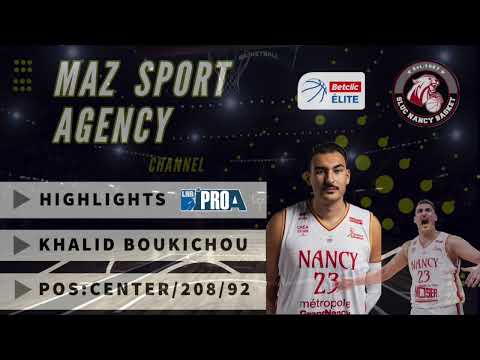 Khalid Boukichou HL22/23 Betclic Elite France.
