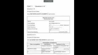Cambridge 18, Test 3, Part 1