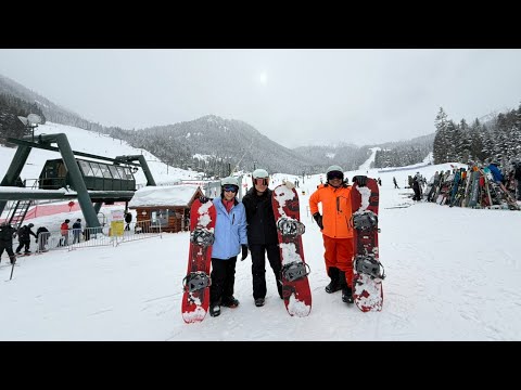 FIRST TIME SNOWBOARDING! LESSON AT CRYSTAL MOUNTAIN RESORT