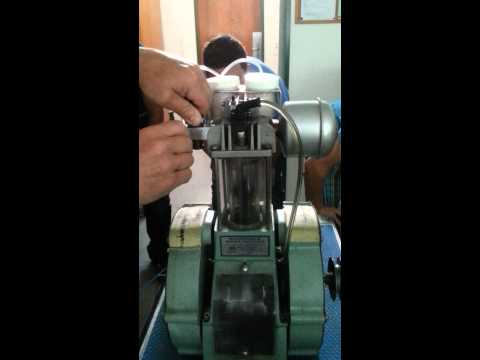 4 takt motor mit glas zylinder