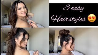 3 EASY GIRLY HAIRSTYLES FOR ANY OCCASION ✨😍