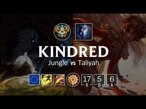 Kindred Jungle vs Taliyah - EUW Challenger Patch 8.21