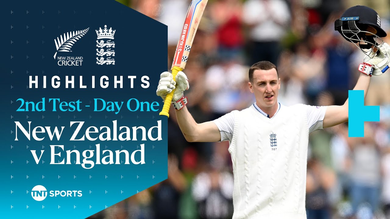 New Zealand vs England 2nd Test (Day 1) 🏏 | Back-to-back 100s for Brook! 💥 | TNT Cricket Highlights