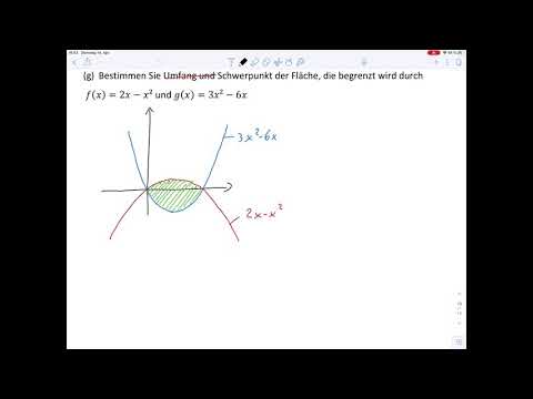 Übungsblatt4 Aufgabe g – Integration Schwerpunkt