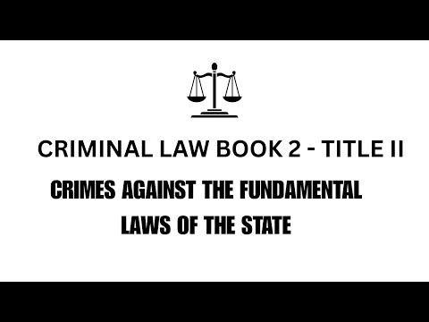 CRIMINAL LAW BOOK 2 - TITLE II (ART. 124 ARBITRARY DETENTION)