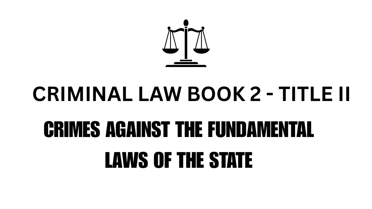 CRIMINAL LAW BOOK 2 - TITLE II (ART. 124 ARBITRARY DETENTION)