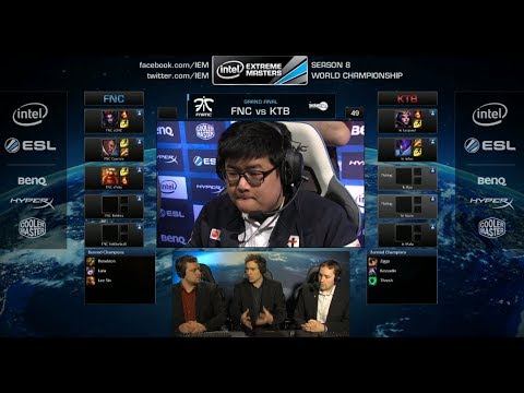 Fnatic vs KT Rolster Bullets | Game 1 Grand Finals IEM Katowice WC LOL 2014 | FNC vs KTB