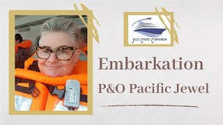 Embarkation day at Dockside in Brisbane on P&O Pacific Jewel. Freedom to explore cruising.