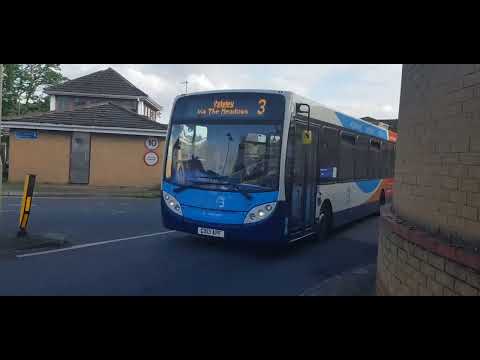 Here is the stagecoach bus 36909 on the number 3 in Aldershot with the route 3 livery