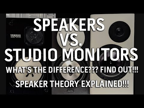 SPEAKERS vs STUDIO MONITORS!!! What's the difference? Find out!!! TSC Production Tip 005
