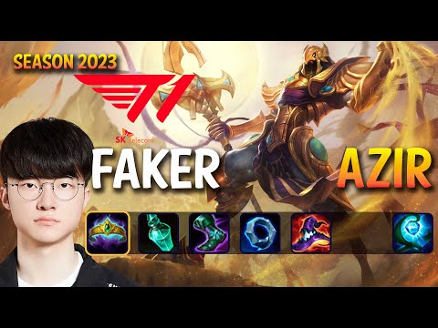 T1 Faker AZIR vs TALIYAH Mid - Patch 13.12 KR Ranked