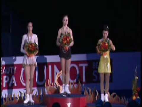 European Figure Skating Championships 2009 Victory Ceremony Ladies