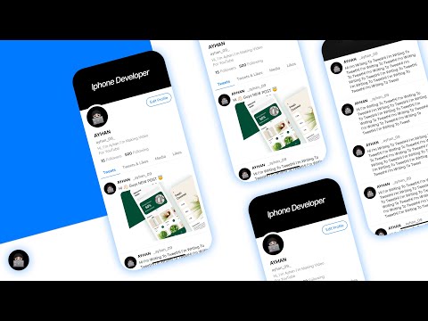 Twitter Profile Page Parallax Animation + Sticky Headers - SwiftUI Tutorials