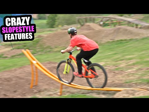 THIS BIKE PARK HAS CRAZY MTB SLOPESTYLE FEATURES AND TRAILS!