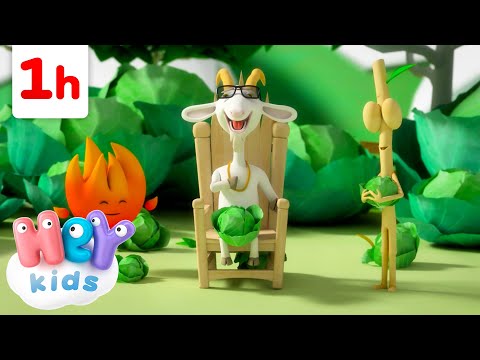 Ah ! Tu sortiras, biquette | Chansons pour Enfants | HeyKids en Français