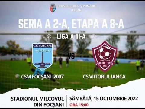 Fotbal L 3@SDV TV   CSM 07 Focsani - Viitorul Ianca