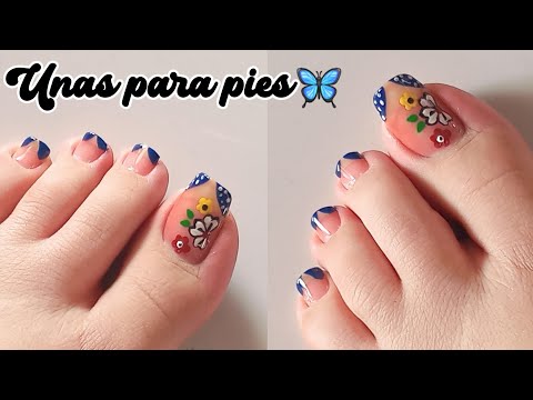 TOENAIL / DISEÑO DE UÑAS PARA PIES ♥️ 🦋 UÑAS PARA PIES ♥️  DECORACION DE UÑAS 🔥🥀