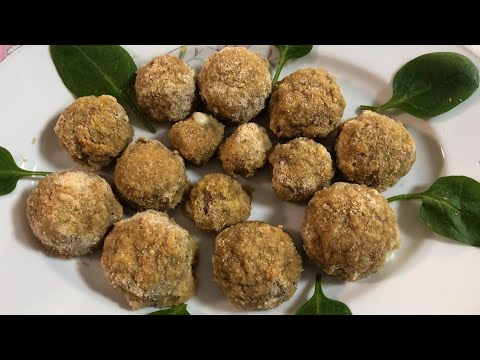 Funghi champignon ripieni e impanati una bontà!! da provare