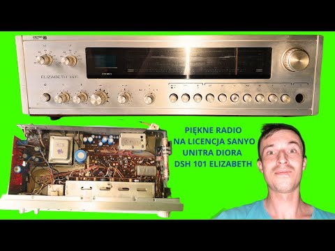 BEAUTIFUL RADIO LICENSE SANYO UNITRA DIORA ELIZABETH DSH 101 PRESENTATION OF A NICE RADIO RECEIVER