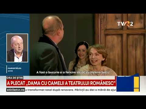 A murit actrița Valeria Seciu. In Memoriam la TVR