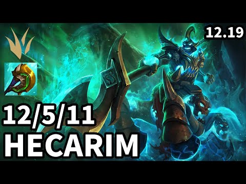 Hecarim Jungle vs Sejuani - Ranked Grandmaster - Patch KR 12.19