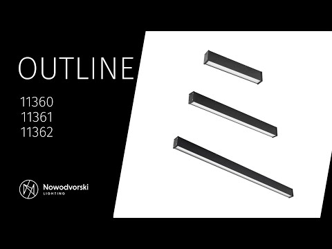 Світильник Nowodvorski 11362 Outline L Led 1x50W 3000K 3000Lm IP44 Bk