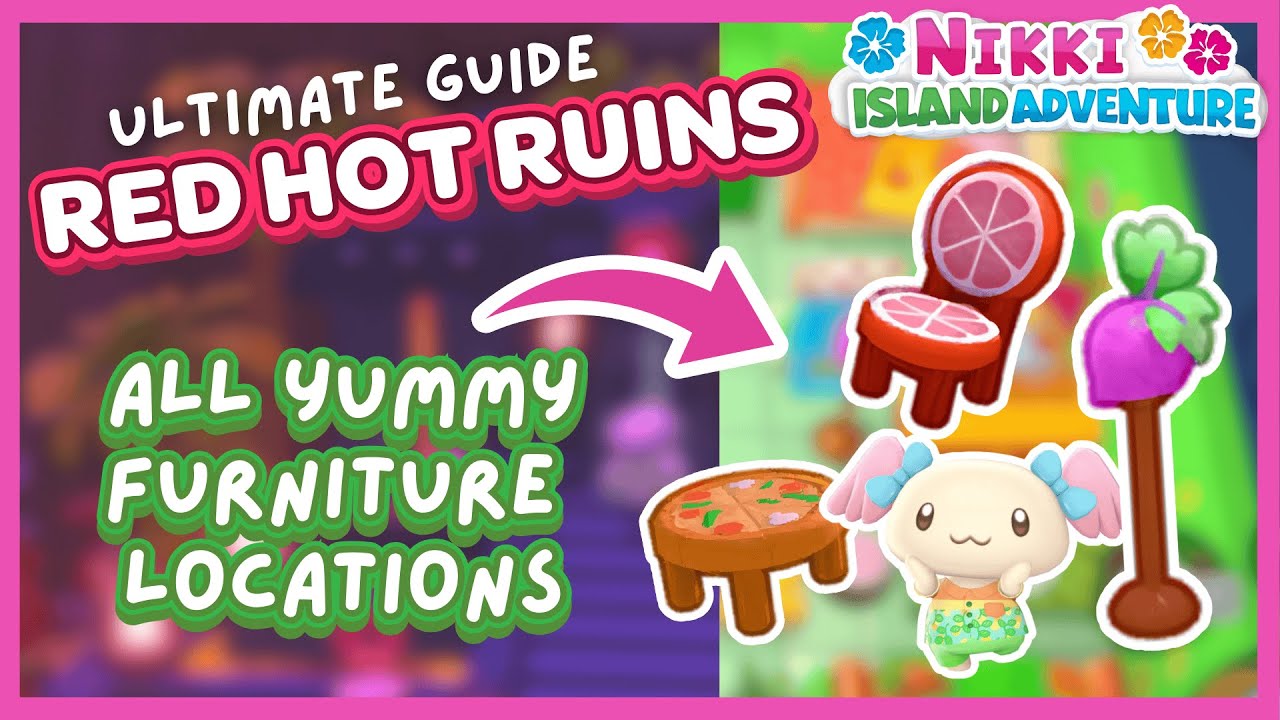 YUMMY FURNITURE TO GET AZUKI - ULTIMATE GUIDE IN HELLO KITTY ISLAND ADVENTURE