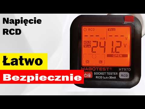 Łatwo i bezpiecznie - pomiar napięcia, test RCD.