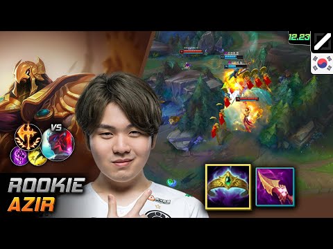 Rookie Mid Azir Build Crown of the Shattered Queen Conqueror - LOL KR 12.23