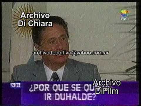 Porque se quiere ir Eduardo Duhalde de la Presidencia 2002 V-00966 DiFilm