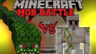 Iron Golem Vs Naga - Minecraft Mob Battles - Twilight Forest Mod Iron Golem Vs Naga - Minecraft Mob Battles - Twilight Forest Mod