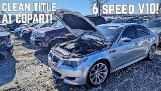 I found a Legendary Manual E60 M5 at Copart..