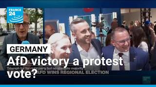 Germany: 'Hard to say' if AfD win the result of protest vote • FRANCE 24 English