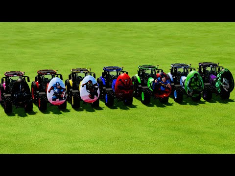 SUPERHEROES EGGS WITH VALTRA Q SERIES TRACTORS