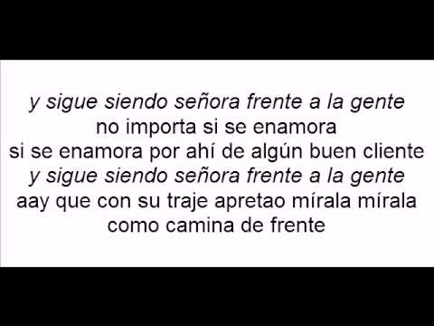 Señora de madrugada tito rojas con letra