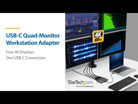 USB-C接続、4画面、4K60Hz DisplayPort、140W PDパススルー、1ポート