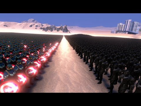 10000 BLACK PANTHER vs 20000 CAPTAIN AMERICA - Ultimate Epic Battle Simulator