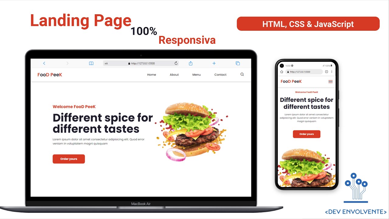 Criando Landing Page Responsiva do Zero || Html, Css e JavaScript