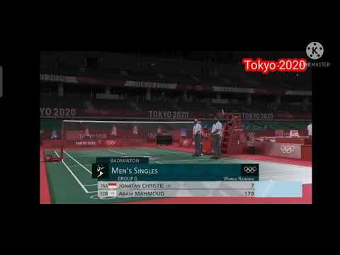 Jonathan Christie vs Aram Mahmoud (Refugee Olympic) | Tokyo 2020 | 24 Juli 2021