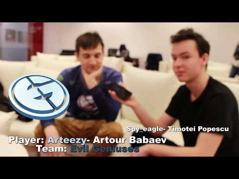 Interview with Arteezy (Evil Geniuses) at PGL MAJOR
