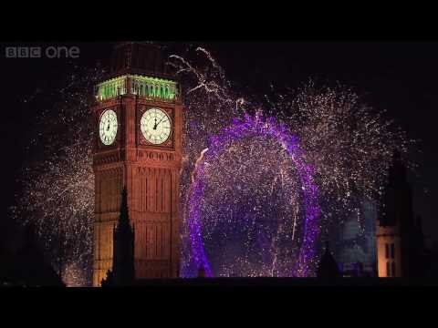 London Fireworks on New Year's Day 2007 - New Year Live - BBC
