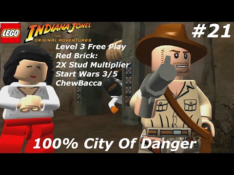 Lego Indiana Jones 100% Walkthrough Part 21 No Commentary 100% City Of Danger