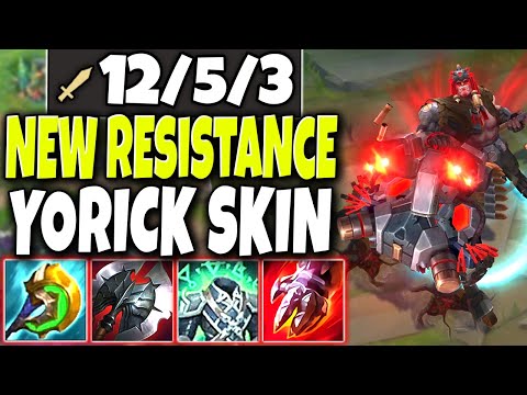 Only 3v5 is FAIR 🔥 New Resistance Yorick Season 11 Skin 🔥 LoL Yorick Preseason s11 League of Legends