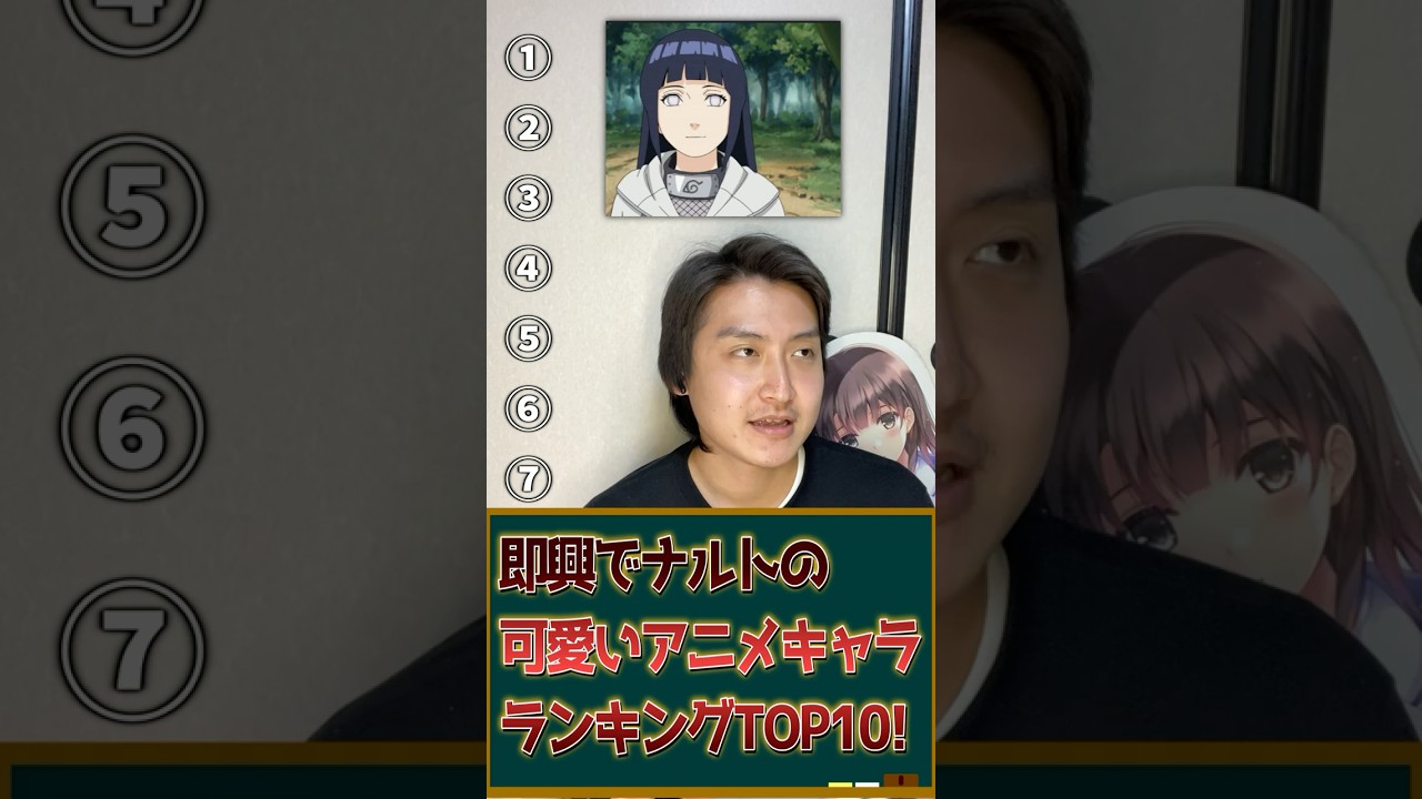 【即興格付】ナルトの可愛いキャラランキングTOP10作ってみた #アニメ #アニメキャラ #アニメランキング #ナルト #naruto