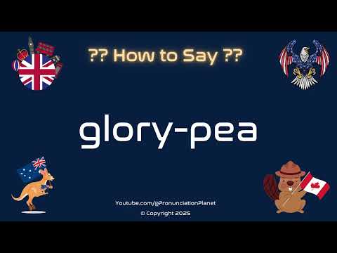 🌸🌿 How to Pronounce glory-pea? (CORRECTLY) | Pronunciation Planet