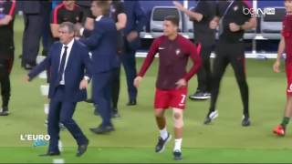 cristiano ronaldo reaction portugal vs france 10 euro 2016 last minute video