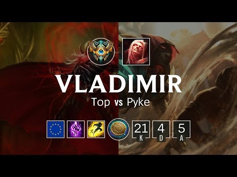 Vladimir Top vs Pyke - EUW Master Patch 8.24